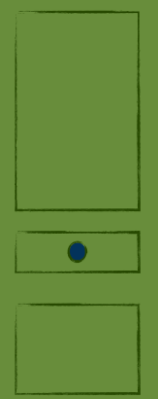 A mysterious closed door